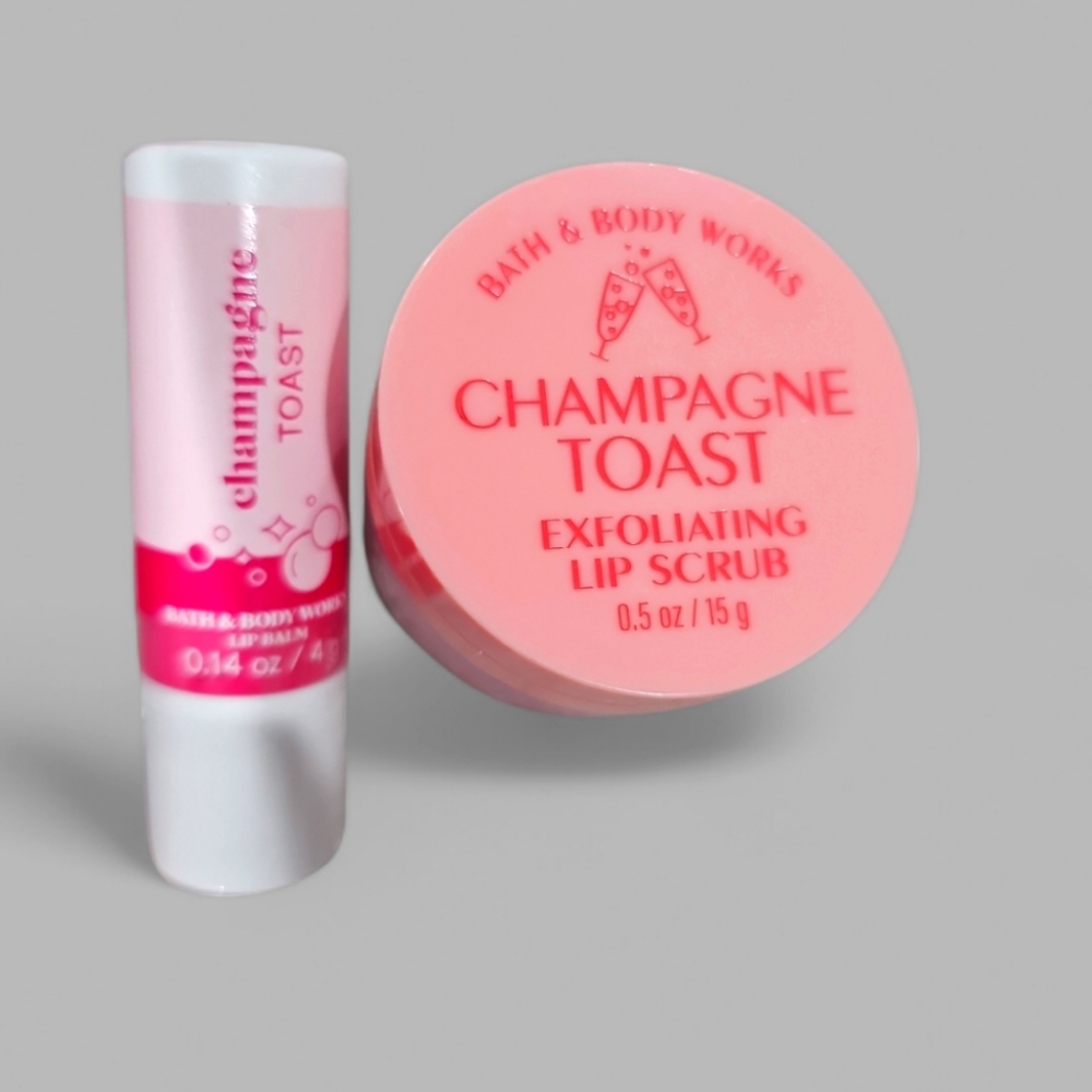 Champagne Toast Lip Balm & Lip Scrub